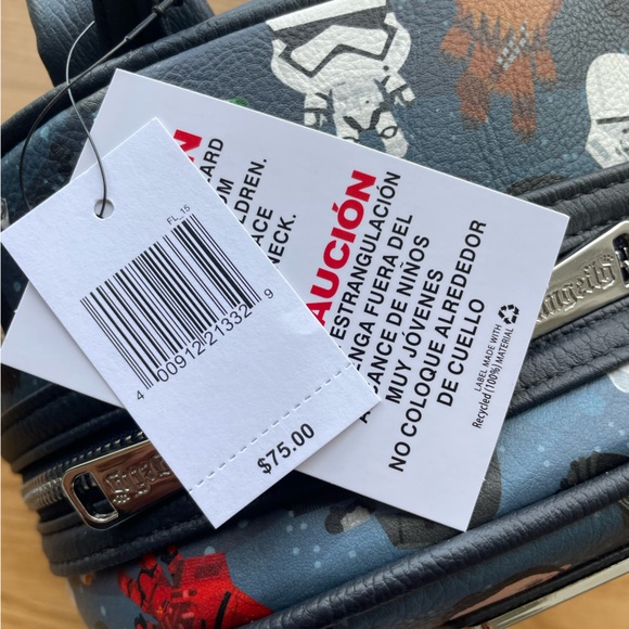 Disney Park Galaxy Edge Star Wars Loungefly Mini Backpack Rise of Skywalker New - Picture 4 of 7
